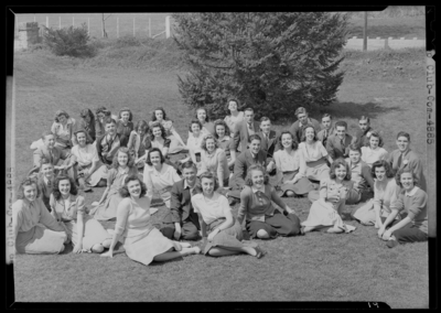Mixed Club; Bourbon County School Groups, North Middletown High;                             exterior, group portrait