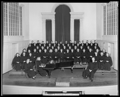 All-Kentucky College Chorus; Memorial Hall, University of                             Kentucky; interior, group portrait