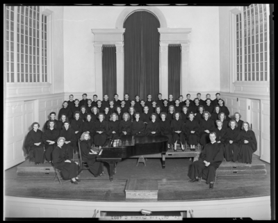 All-Kentucky College Chorus; Memorial Hall, University of                             Kentucky; interior, group portrait