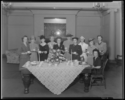 YWCA (Young Women's Christian Association); Tea of Victory                             Club, group portrait