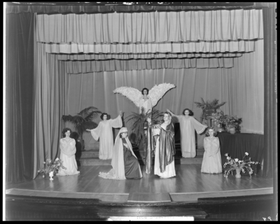 St. Catherine's Academy (Sisters of Charity of Nazareth),                             240 North Limestone; religious tableau