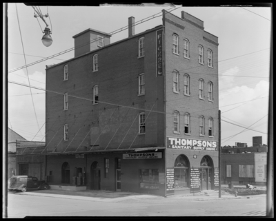 Thompson Sanitary Supply House (janitorial), 137-139 Race;                             exterior rear