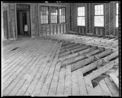 Greendale; Kentucky houses of reform; wooden floor in                             room