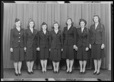 K-Dets (1944 Kentuckian) (University of Kentucky); group standing                             on steps