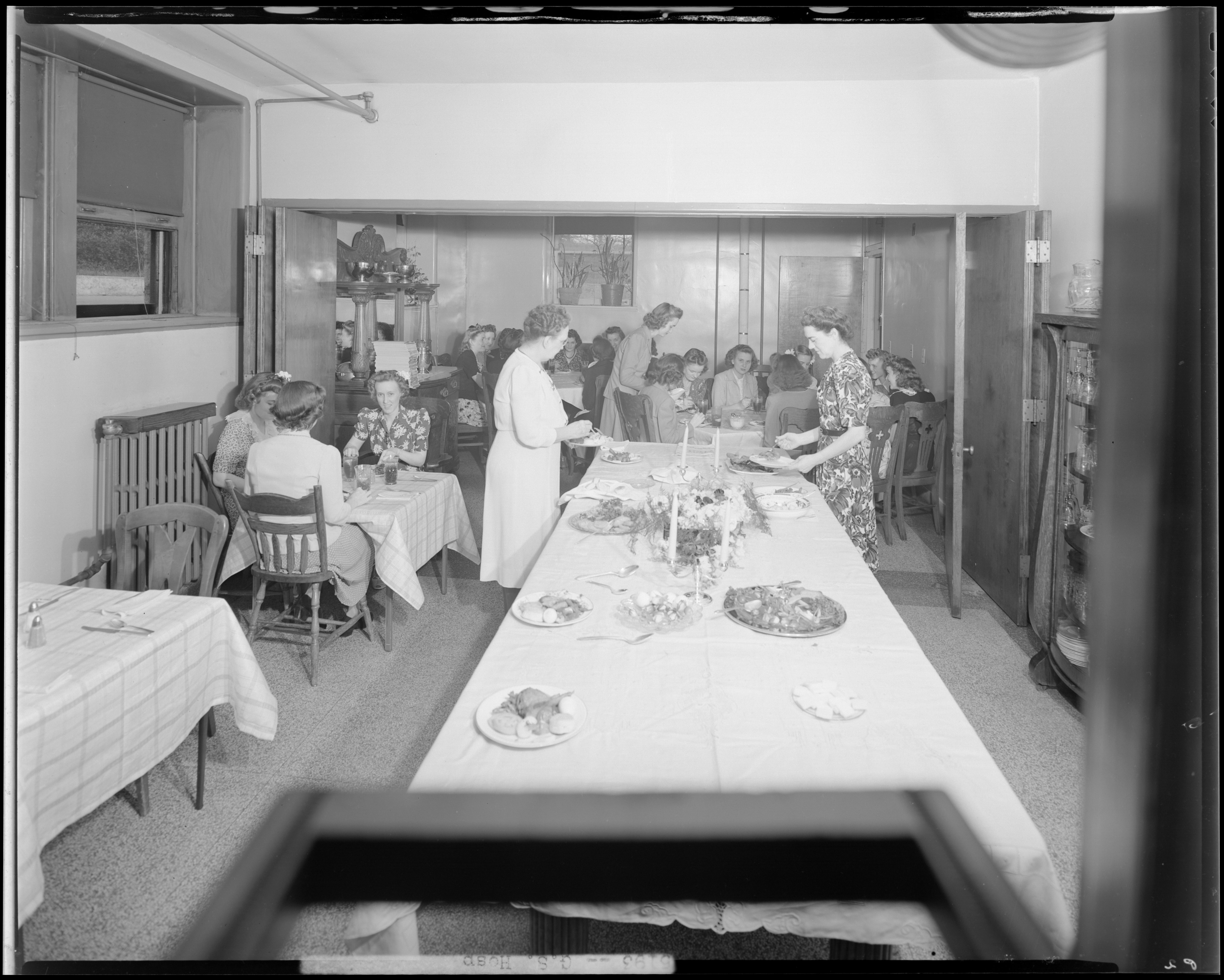 Good Samaritan Hospital, 310-330 South Limestone; group gathered in room