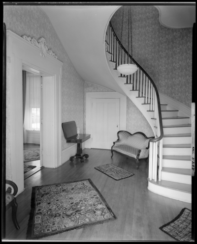 Roy Farmer; interior of home; foyer, staircase
