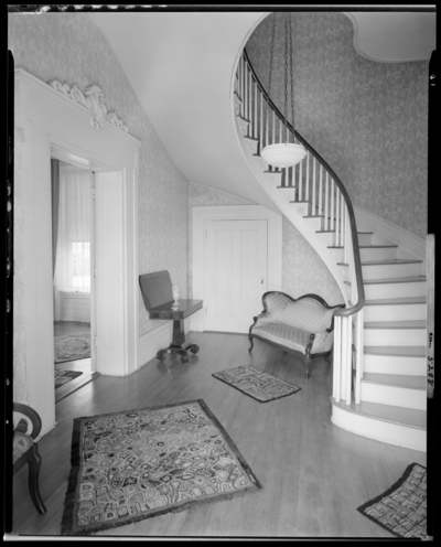 Roy Farmer; interior of home; foyer, staircase