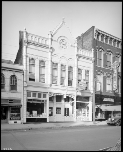 H. Rudig & Sons Paint & Glass Company, 149 West                             Short; front exterior; street view