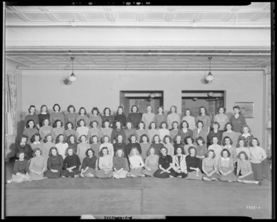 University of Kentucky; Jewell Hall; interior; group of women;                             group portrait