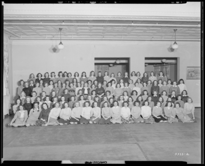 University of Kentucky; Jewell Hall; interior; group of women;                             group portrait