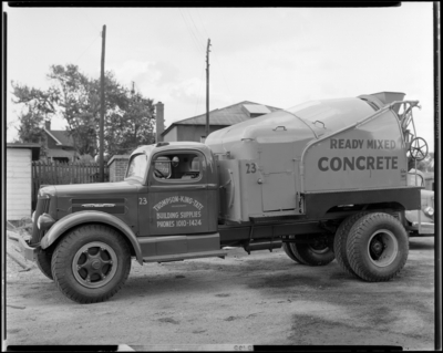 Thompson-King-Tate (contractors); concrete truck