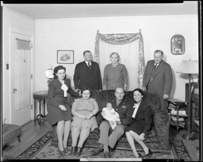 M.L.S. Ford; (310 Cocran); family members, four (4) generations;                             exterior; group portrait