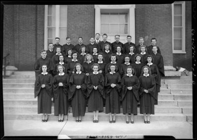 Georgetown College; College Choir; exterior; group                             portrait