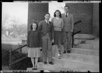 Georgetown College; Junior Officers; exterior; group                             portrait