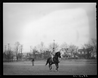 Georgetown College; man on horseback