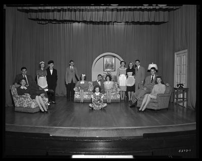 St. Catherine's Academy (Sisters of Charity of Nazareth),                             240 North Limestone; group on stage