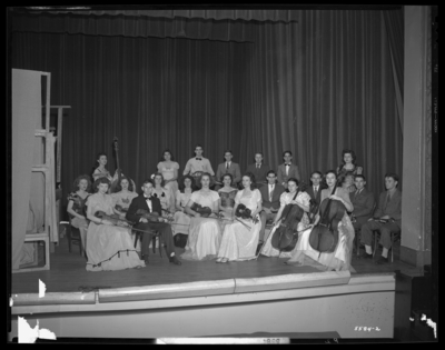Henry Clay High School, 701 East Main; Orchestra; interior; group                             portrait
