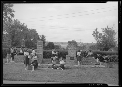 Cardome Academy; Georgetown; exterior; group of girls                             barbecuing