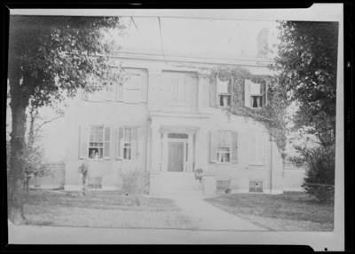 Davenport (Devenport) House; building; exterior; copy of a                             print