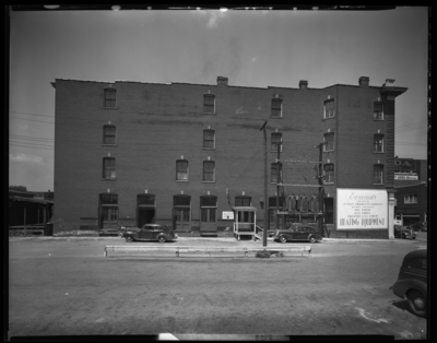Tunis Building, Evans Products (Heating), 260-268 East Main;                             photographs requested by Sears & Roebuck Company, 213 East Main;                             building; exterior; side view
