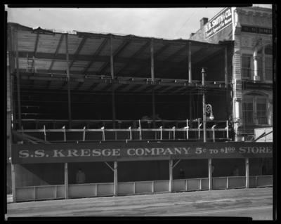 S.S. Kresge & Company (156, 250 West Main); building;                             exterior; building under construction