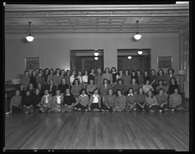 Lydia Brown & Annex; University of Kentucky; Pat                             Residence Hall; interior; group portrait