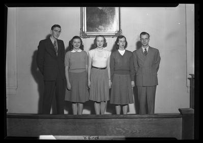 Georgetown College; Junior Officers; interior; group                             portrait