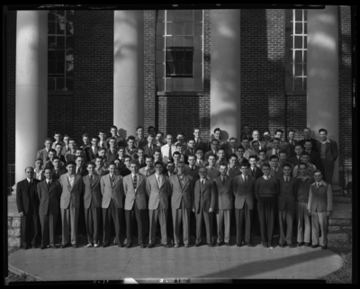Georgetown College; Ministerial Association; exterior; group                             portrait