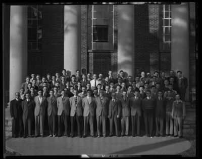 Georgetown College; Ministerial Association; exterior; group                             portrait