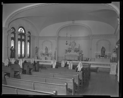 Cardome Academy (Georgetown, Kentucky); chapel; interior; nuns                             sitting in pews