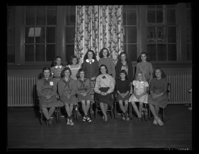 St. Paul's Parochial School, 425 West Short; 4-H Club, with                             3 girls; interior; group portrait