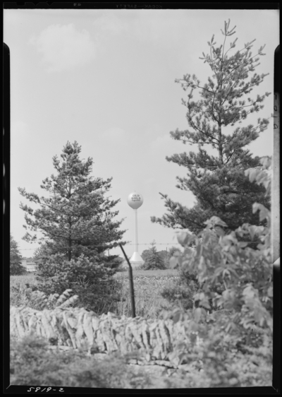 General Outdoor Advertising, P. Lorillard (Tobacco) Company                             (Price Road and Leestown Pike); exterior, Old Gold cigarette ad on water                             tower