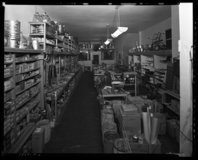 Overstreet & Taylor Inc., 119 North Mill; interior of                             hardware store