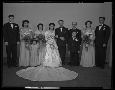 Mr. & Mrs. Norman Salem; wedding group