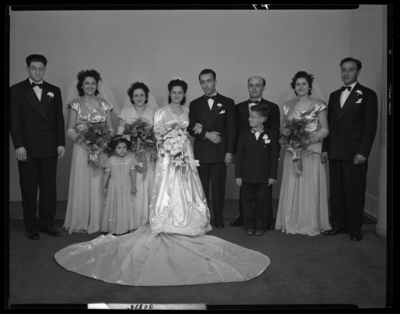 Mr. & Mrs. Norman Salem; wedding group