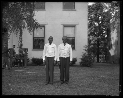 Kappa Sigma House; 2 African-American men