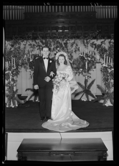 Mr. & Mrs. Walter Stapleton; wedding
