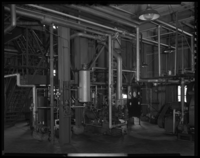 Parks & Tilford Distillery (Midway, Kentucky); interior;                             machinery; photographs requested by H.H. Wise, Worthington Pump and                             Machinery Corporation (Cincinnati, Ohio)