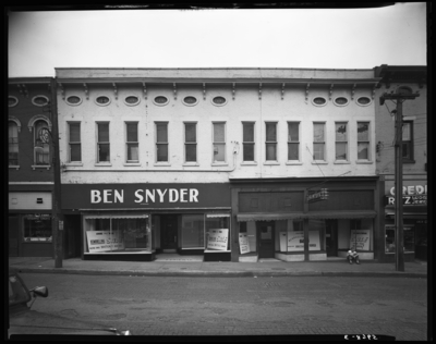 Ben Snyder (Department Store), 113-117 East Main; building;                             exterior