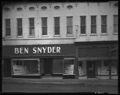 Ben Snyder (Department Store), 113-117 East Main; building;                             exterior