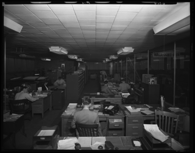 Kawneer Company; 817 East Third (3rd); interior; office workers                             sitting at their desks