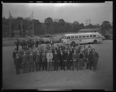 Kentucky Utilities Company; utility station in Tyrone, Kentucky;                             exterior; group portrait