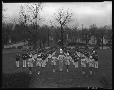 Garth High School (Georgetown, Kentucky); Band; exterior; group                             portrait