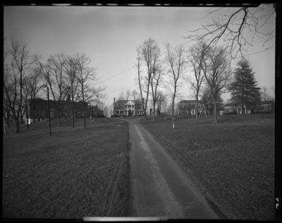 Methodist Home (Versailles, Kentucky); exterior; driveway to                             buildings