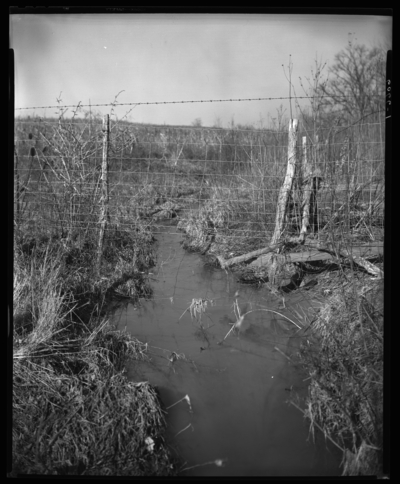 Lexington Water Company; Richmond Road (Rd.) subdivision (North                             Upper) of George R. Smith; creek (stream) running under a                             fence