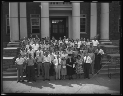Odd Fellows, 261 West Water; exterior; residents; group                             portrait