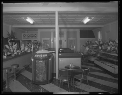 Schange’s Candy Kitchen, corner of East High & Clay;                             interior