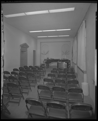 Shackleton’s Music Store Incorporated, 147 East Main; interior;                             recital room