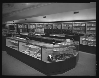 Mitchell, Baker & Smith Company (clothing), 230-232 West                             Main; interior; display counters