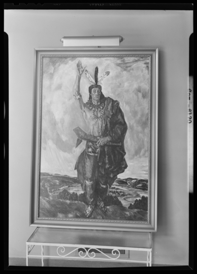 Charlie Sturgill Motor Company, 109-111 Rose; presentation of                             picture; painting of an American Indian